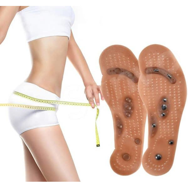 Anti-Odor Slimming Acupressure Magnetic Massage Shoe Insoles High Quality VE 