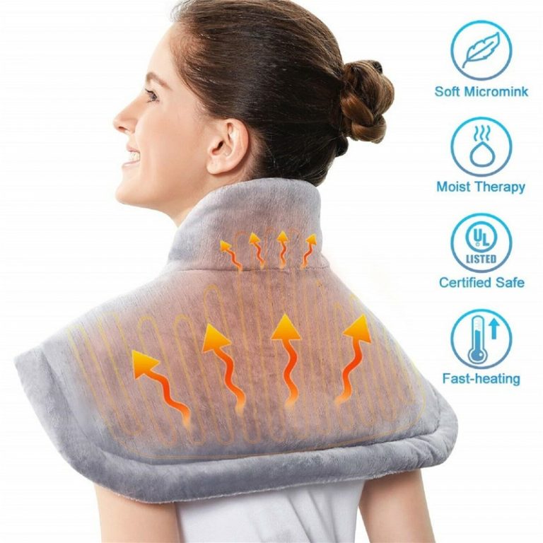 Electric Heating Pad for Moist and Dry Heat Therapy - Fast Neck ...