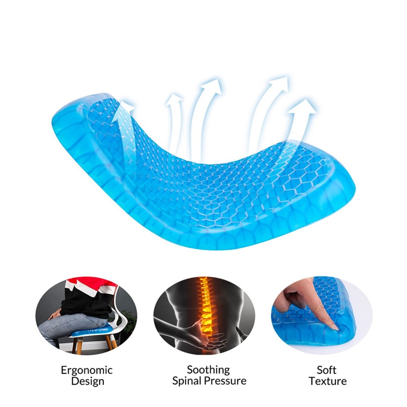 Gel Seat Cushion For Pressure Relief