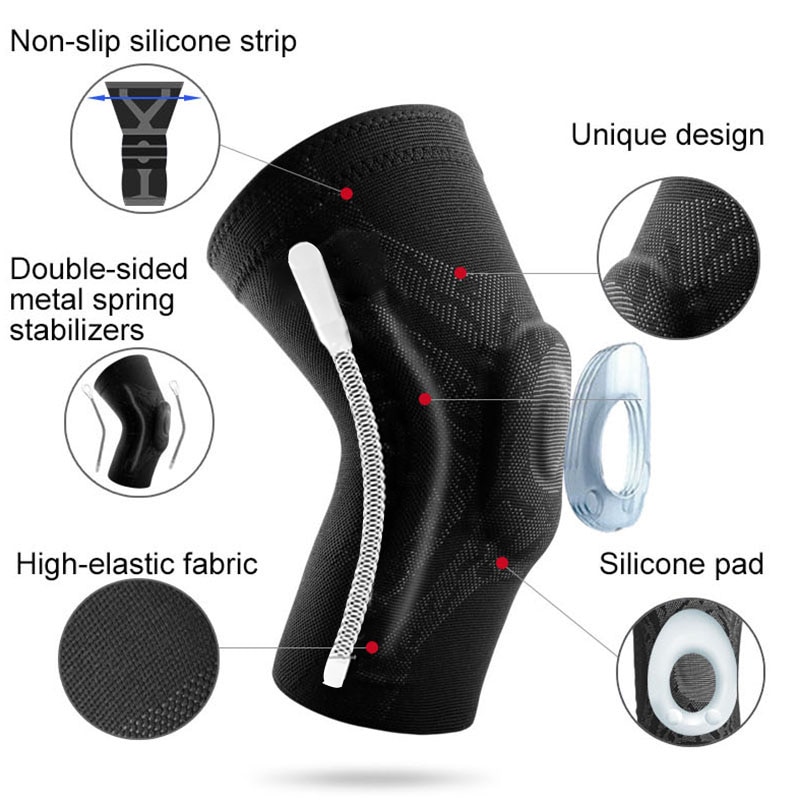 1 Unit Neotech Care Knee Brace Sleeve L - Patella Silicone Ring Pad 