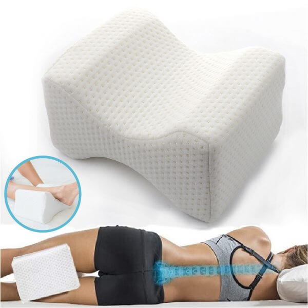 Leg Pillow For Back Hip Legs Knee Support Pain Relief Cushion Home Memory Foam 