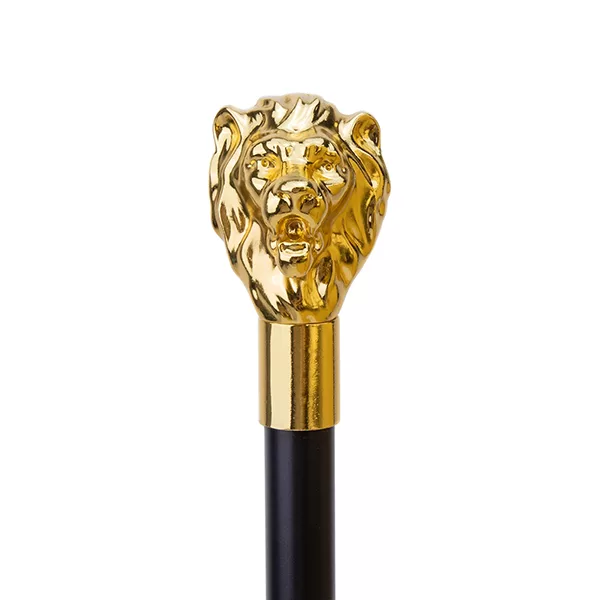 Lion Head Cane Decorative Walking Stick