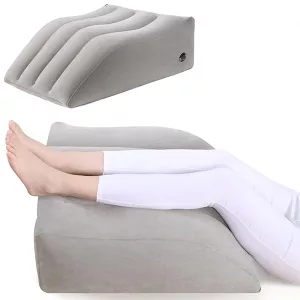 wedge pillow, leg elevation pillow, leg wedge pillow, wedge cushion, inflatable wedge pillow