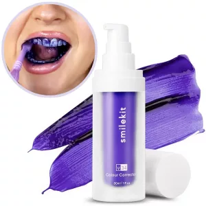 purple whitening toothpaste, purple teeth whitening, purple toothpaste