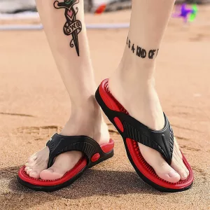 mens flip flops, beach shoes, beach flip flops, summer flip flops, massage slippers, massage flip flops