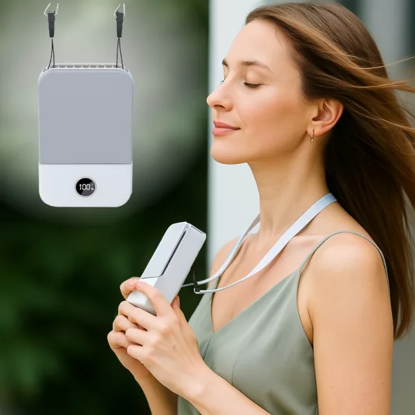 portable fan, compact fan, waist clip fan, cooling device