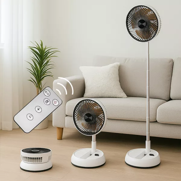 standing fan, oscillating fan, floor fan, folding fan, fan with remote control