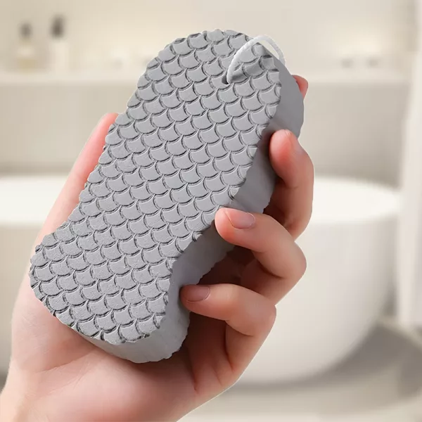 bath sponge, body scrubber, shower sponge, exfoliating sponge