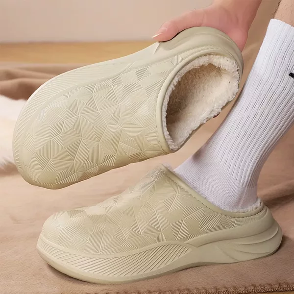 enclosed house shoes, plush home slippers, thick sole house slippers, supportive slippers for women, supportive house shoes, comfy slippers