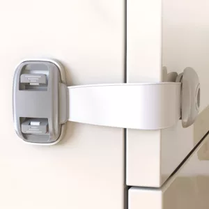 drawer safety latch, adhesive safety latch, cupboard safety lock