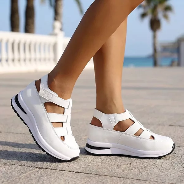 platform summer sandals, wedge slipper sandals, slipper sandals, platform sandals
