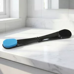 sunscreen applicator, back brush, lotion applicator, sunscreen back applicator, lotion back applicator, back applicator, self tanner brush