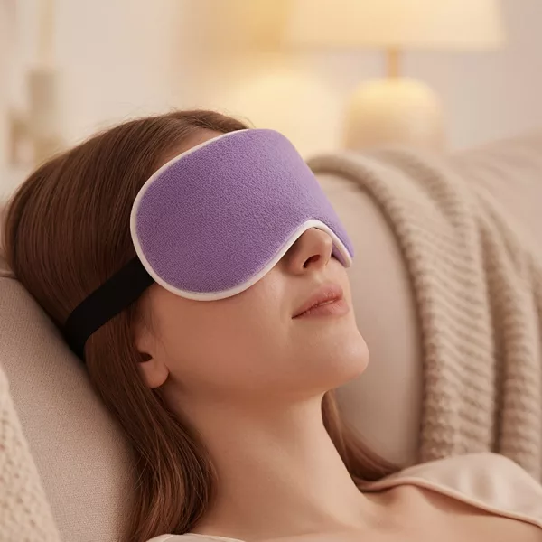 warm eye compress, heated eye mask
