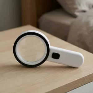 Compact Handheld Magnifying Glass with LED for Seniors