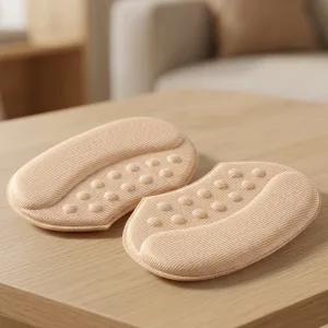 1 Pair Breathable Memory Foam Heel Pads Shoe Cushions