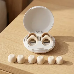 Soft Ergonomic Silicone Earplugs Soundproof Sleep Buds with Box