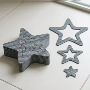 10pcs Shower Anti-Slip Star Stickers Bathtub Tape for Seniors