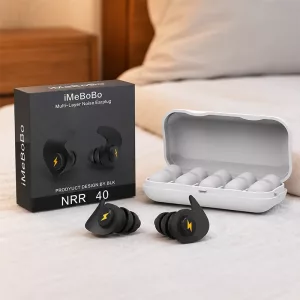 Soft Silicone Noise-Cancelling Earplugs Soundproof Sleep Buds