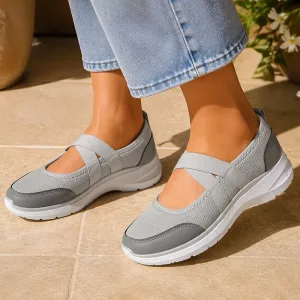 Breathable Slip-On Mesh Sneakers Platform Casual Summer Shoes