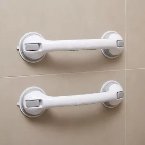 2pcs Anti-Slip Shower Grab Bar Adhesive Bathroom Hand Rail for Seniors
