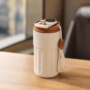 Stainless Steel Coffee Cup Insulated Bottle Thermoflask with Temperature Display
