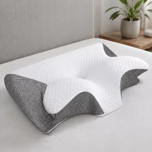 neck support pillow, ergonomic pillow, memory foam pillow, cervical pillow, orthopedic pillow