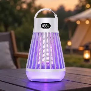 Portable Electric Mosquito Killer Lamp Rechargeable USB Insect Zapper