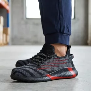 Breathable Anti-Puncture Safety Shoes Non-Slip Lightweight Work Sneakers