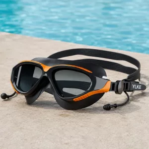Silicone Anti-Fog Swimming Goggles with Earplugs