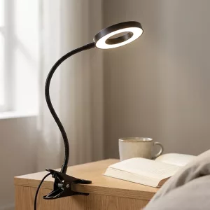 Clamp Desk Reading Lamp Dimmable Clip-On LED Light