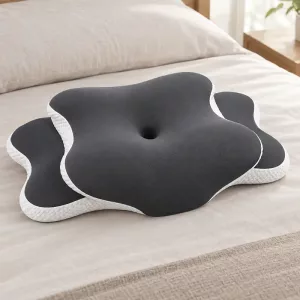 Ergonomic Memory Foam Cervical Pillowcase Breathable Zipper Cover